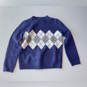Vintage Pullover Sweater in Ireland Argyle Pattern